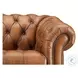 Haworth Saddle Leather 88" Sofa with Nailhead Trim