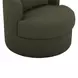 Silvi Kale Green Upholstered Swivel Accent Chair