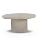 Jade Cream Free Form Outdoor Concrete Top Nesting Coffee Table Set