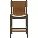 Argus Nubuck Caramel Leather Upholstered Counter Height Stool