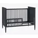 Modern Nursery Iron Ore Convertible Crib