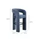 Malone Denim Blue Performance Fabric Upholstered Bar Stool