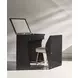 Kismet Otter Gloss and Ivory Upholstered Vanity with Rectangular Mirror and Chair