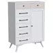 Rowan Ash Linen 7 Drawer Chifferobe