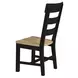 Hendricks Rustic Wheat and Raven Side Chair Set of 2