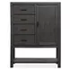 Plum Creek Ravenwood Black and Elite Dove Upholstered Panel Bedroom Set