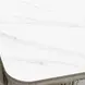 Alexa Outdoor Seating White Outdoor Square Stone Top Side Table