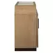 Tristan Swiss Coffee 4 Door Glass Top Sideboard