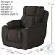 Challenger Halifax Java Power Headrest Wall Hugger Big Mans Recliner