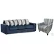 Elise Ink Gray Track Arm Living Room Set
