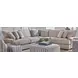 Doc Fossil Tan 3 Piece Modular Sectional with Pillows