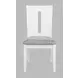 Urban Icon White and Gray Upholstered 5 Piece Dining Set