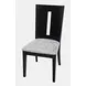 Urban Icon Black and Gray Upholstered 7 Piece Dining Set