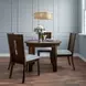 Urban Icon Merlot and Gray Upholstered 5 Piece Dining Set