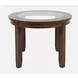 Urban Icon Merlot and Gray Upholstered 5 Piece Dining Set