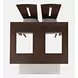 Urban Icon Merlot and Gray Upholstered 4 Piece Dining Set with Bench