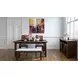Urban Icon Merlot and Gray Upholstered 4 Piece Dining Set with Bench