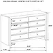 Briana Black Dresser