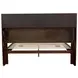 Jessica Cappuccino King Bookcase Bed
