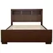 Jessica Cappuccino Queen Bookcase Bed