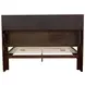 Jessica Cappuccino Queen Bookcase Bed