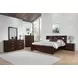 Jessica Cappuccino Queen Bookcase Bed