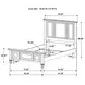 Sandy Beach Cream King Panel Bed