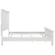Sandy Beach Cream California King Panel Bed