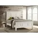 Sandy White Queen Panel Bed