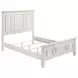 Sandy White Queen Panel Bed