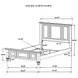 Sandy White Queen Panel Bed