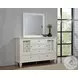 Sandy Beach Cream White 11 Drawer Dresser with Mirror