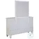 Sandy Beach Cream White 11 Drawer Dresser with Mirror