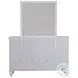 Sandy Beach Cream White 11 Drawer Dresser with Mirror