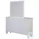 Sandy Beach Cream White 11 Drawer Dresser with Mirror