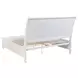 Sandy White King Storage Sleigh Bed