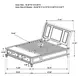 Sandy White King Storage Sleigh Bed
