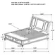 Sandy White Queen Storage Sleigh Bed