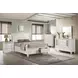 Sandy White Queen Storage Sleigh Bed