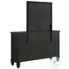 Sandy Beach Black 11 Drawer Dresser with Mirror