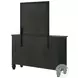 Sandy Beach Black 11 Drawer Dresser with Mirror