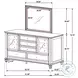 Sandy Beach Black 11 Drawer Dresser with Mirror