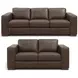 Irondale Vintage Brown Cigar Leather Living Room Set