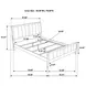 Carlton Cappuccino Full Panel Bed