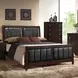 Carlton Black California King Upholstered Panel Bed
