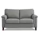 Wendover Silver Leather Living Room Set