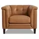 Elric Cognac Leather Living Room Set