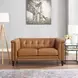 Elric Cognac Leather 62" Loveseat