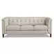 Elric Vanilla Leather 84" Sofa