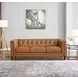 Elric Cognac Leather 84" Sofa